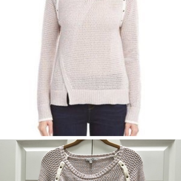 LISA TODD Marble Twist Cashmere Blend Sweater in Blue - Picture 2 of 8